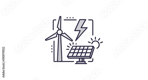 Renewable Energy Sources Wind Turbine Solar.