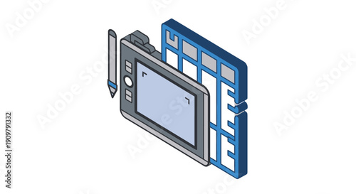 Portable GPS Navigation Device with Mount.