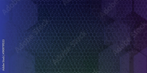 Abstract geometric pattern with gradient blue and purple hues.