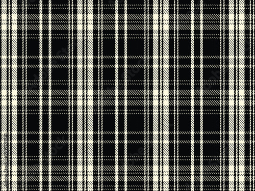 Gray Black Buffalo Check Seamless Fabric Texture for Classic Flannel Clothing Design
