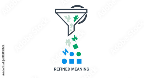 Refined Meaning Funnel Concept Illustration.