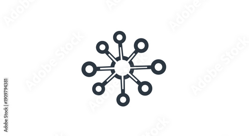 Black and white gear wheel mechanism.