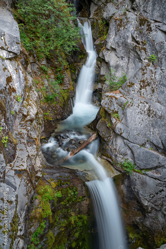 waterfall in the mountains