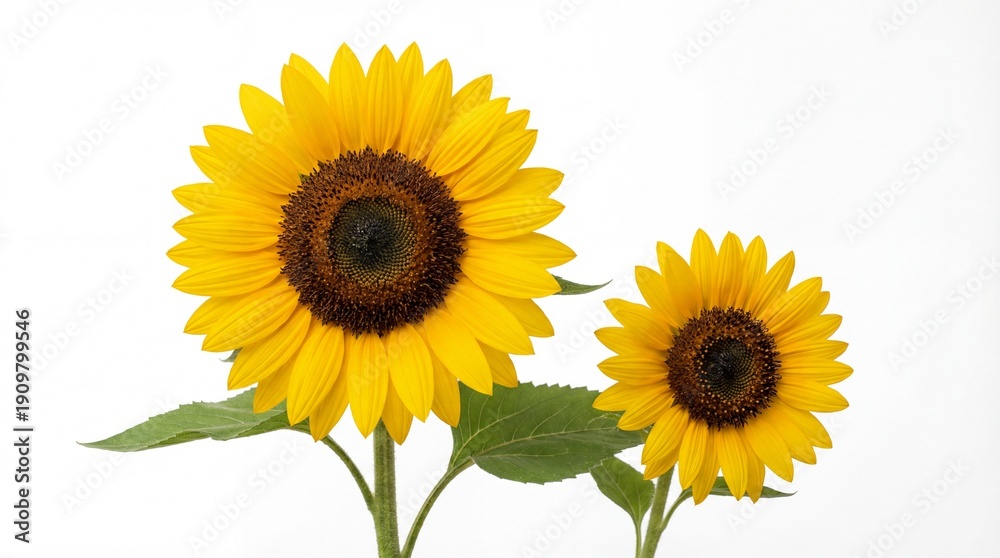 Obraz premium sunflower isolated on a white background