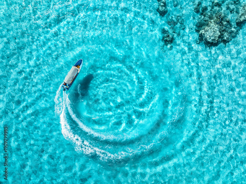 Aerial view of the speed bo...