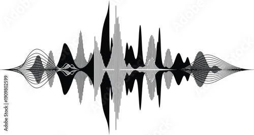 “Creative monochrome vector artwork expressing human emotion through abstract flowing line forms, modern minimalistic design, crisp vector lines on white background” 