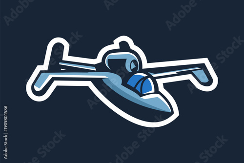 german world war II fighter jet vector illustration