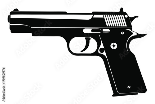 gun isolated on white