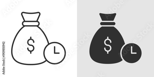Fixed Deposit Icon representing secure investments, time-bound savings, interest earnings, and banking financial products.