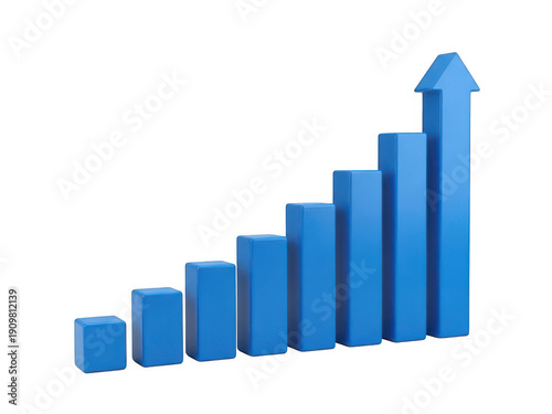A blue bar graph with an upward trend Free Download A blue bar graph with an upward trend - GFXLoad