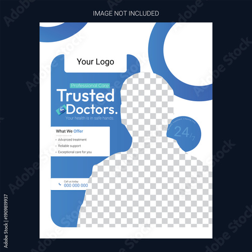 Wallpaper Mural Medical Healthcare Flyer / Social Media Post Torontodigital.ca