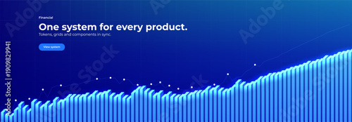 Financial Growth Stock Market Graphic, Economy Trade Graph, Data Chart Business Development Strategy Finance, Invest Background Concept, Global Digital Sale Analysis, Year Plan. Vector Illustration