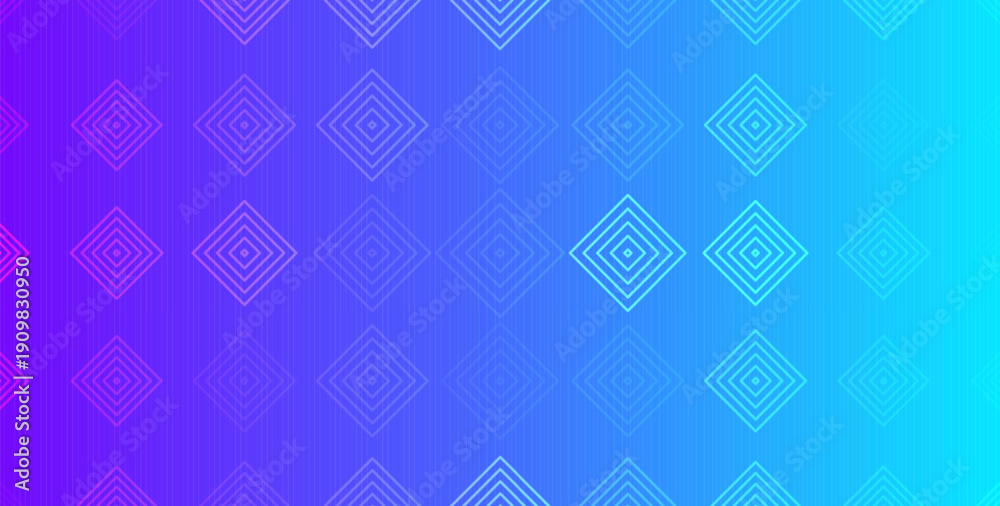 Fototapeta premium Gradient backgrounds with neon diamond patterns for web, app, presentation, social media design. Colorful abstract backgrounds, tech branding layout. Vector illustration