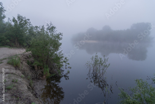 misty morning on the river