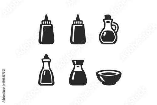 Generation numbers vector no bottle ketchup image icon background oil simple scalable
