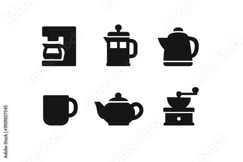 Simple press text numbers teapot background image icon no vector clean generation