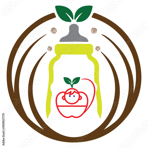Pediatric Nutrition Icon for Healthcare and Parenting