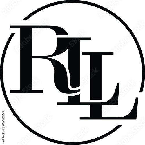 Letter RLL fashion logo design