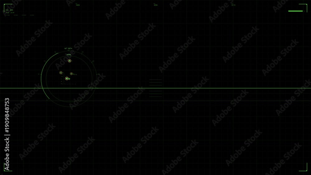 custom made wallpaper toronto digitalHud animation for videographers showing a scifi hud interface with motion elements and layout design in dark theme