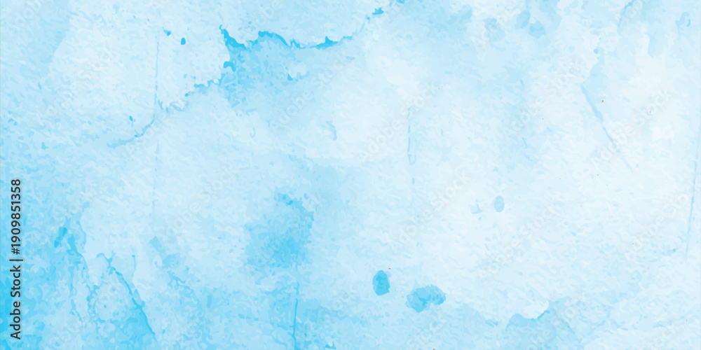 Obraz premium Light blue watercolor wash texture background with ethereal ink splatters and subtle paper grain aesthetic