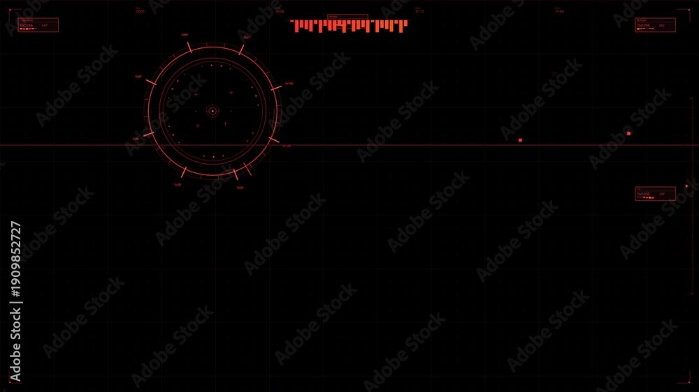 custom made wallpaper toronto digitalHud animation for web designer showing sci-fi space elements and interface details in a futuristic environment