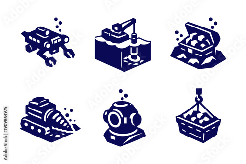 Underwater Exploration Icons