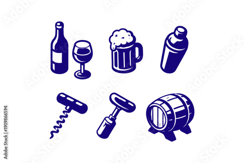 Alcoholic Beverage Icons