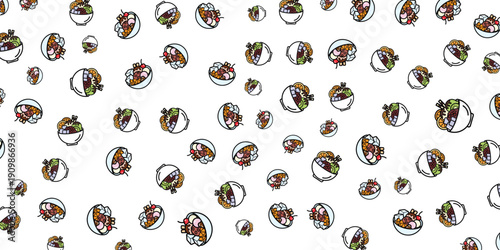 A delightful dispersion of cartoon-style eyeballs scattered across a clean white backdrop