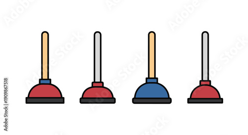 Plunger Line art modern design