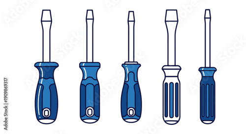 Screwdriver Flat color filled modern design