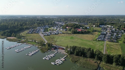 Kaarina Finland coastal aerial