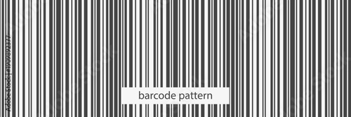 Barcode seamless pattern. Information tag product. Vector