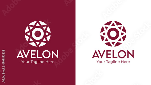 Modern Circular Geometric Logo Design