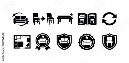 Health and fitness outline icon set. exercise, gym, nutrition icons collection.