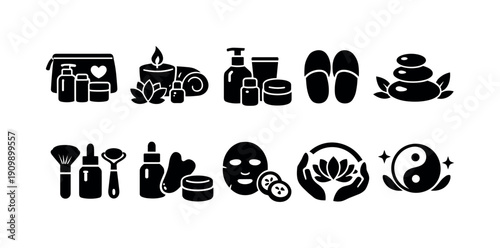 Business communication icon set. 3d symbols of conversation and connection.