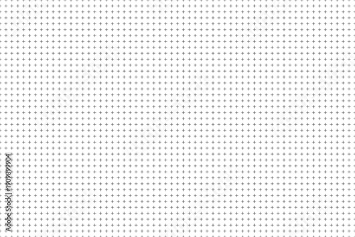 Minimal seamless plus sign grid pattern on white background for modern tech, print and web design