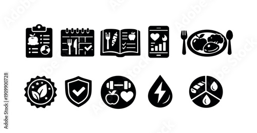 Weather outline icon set. forecast, climate symbols in minimalist style collection.