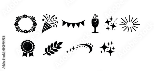 School and education filled icon set. classroom, learning tools filled collection