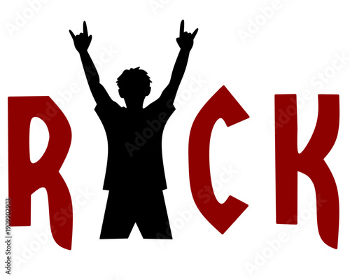 ROCK silueta.