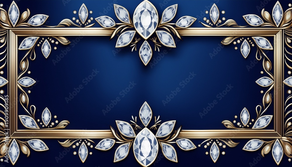 custom made wallpaper toronto digitaldiamond border diamond shape border a luxurious diamond border forming a rectangular frame on a royal blue velvet background gem border