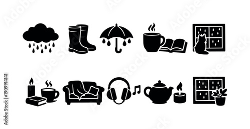 Music, instruments flat icon set. musical notes, instruments icons flat collection