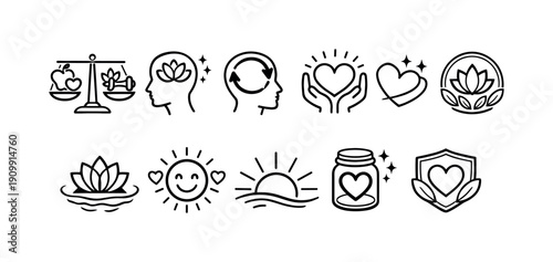 Technology and communication line icon set. gadgets, devices icons outline collection