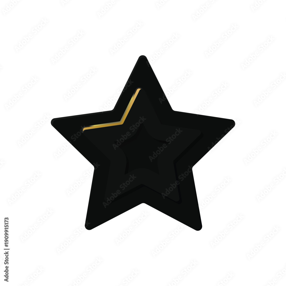 Fototapeta premium Star shape icon graphic element illustration