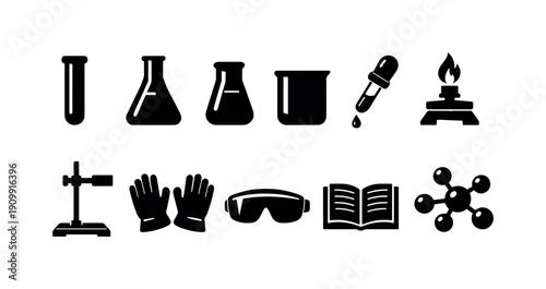 Construction, building outline icon set: tools, machinery, architecture symbols
