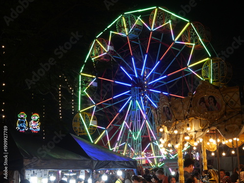 Vászonkép Lights at Yi Peng Festival in Chiang Rai