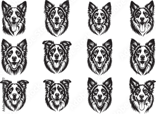 Australian Shepherd Dog Silhouette