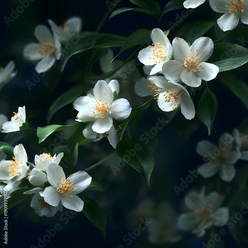 The Delicate Beauty and Frgrance of Jasmine Flowers n Full Bloom: A Celebratio of Nature's Graceful and romatic Wonders in Every Bd and Blossom