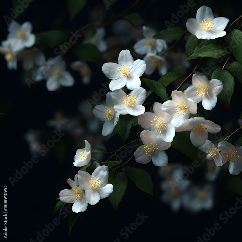 The Delicate Beauty and Frgrance of Jasmine Flowers n Full Bloom: A Celebratio of Nature's Graceful and romatic Wonders in Every Bd and Blossom