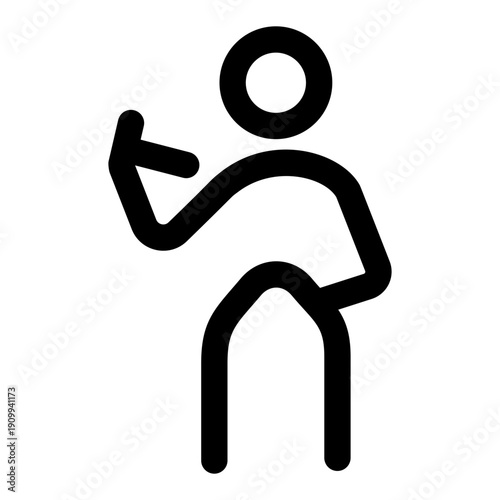 A line style icon showing blood test 