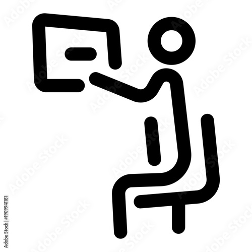 An outline style icon representing medical imaging